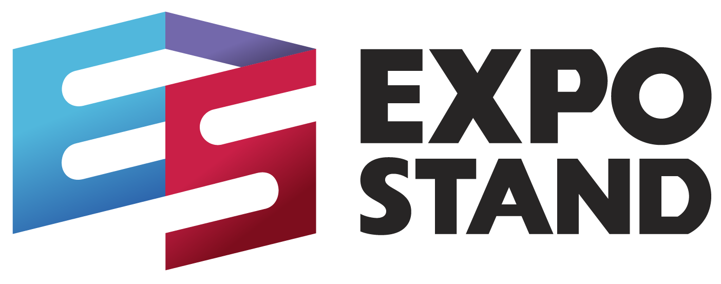 __ExpoStand_Hori_Coul Logo officiel Expo Stand, spécialiste des solutions d'exposition personnalisées pour les salons professionnels en Mauricie et dans un rayon de 250 km.