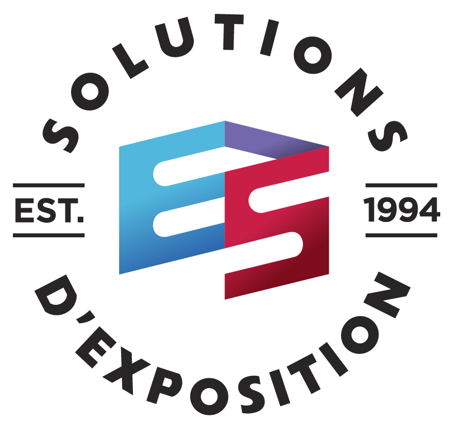 Logo officiel Expo Stand, spécialiste des solutions d'exposition personnalisées pour les salons professionnels en Mauricie et dans un rayon de 250 km.