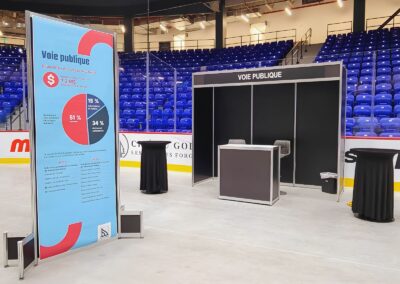 Bannière d’information pour un événement municipal